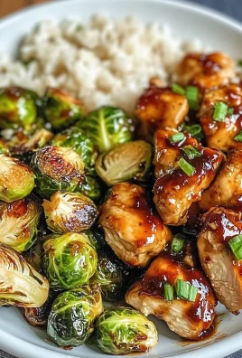 Air Fryer Sweet Chili Chicken and Brussels Sprouts