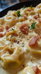 Creamy Tortellini Carbonara Recipe