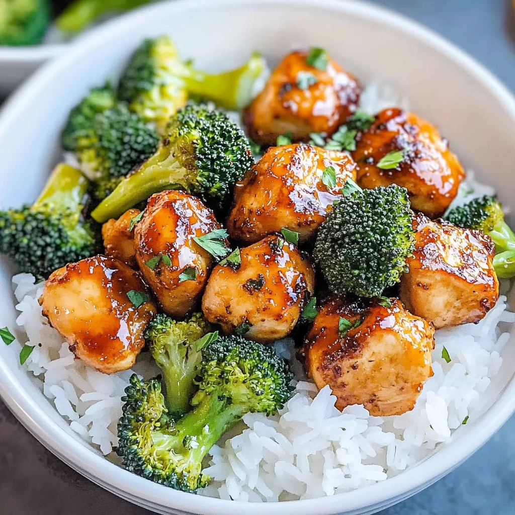 Air Fryer Chicken Bites and Broccoli