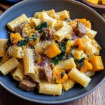 Autumn Sausage Pasta with Squash and Creamy Rigatoni Delight