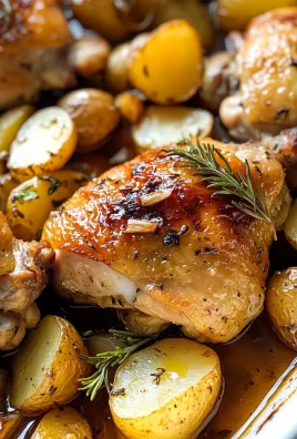 Baked Chicken Thighs & Potatoes