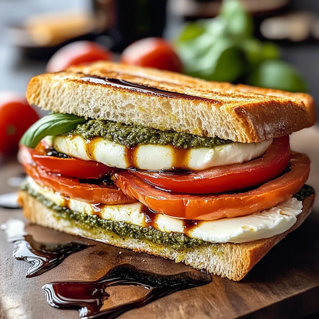 Caprese Sandwich With Pesto Aioli