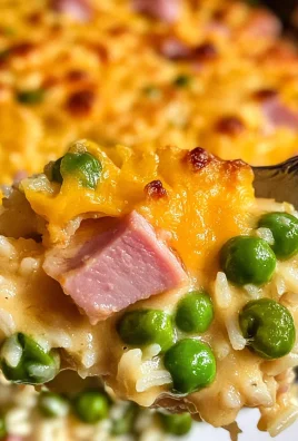 Cheesy Ham and Pea Casserole