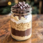 Chocolate chip cookie in a jar