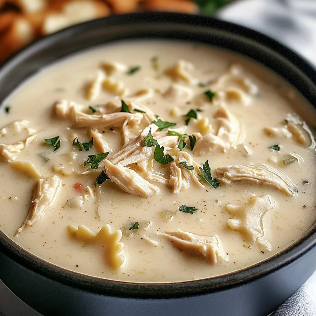 Creamy Chicken Alfredo Soup