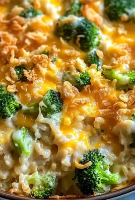 Creamy Chicken Broccoli Rice Cheese Casserole