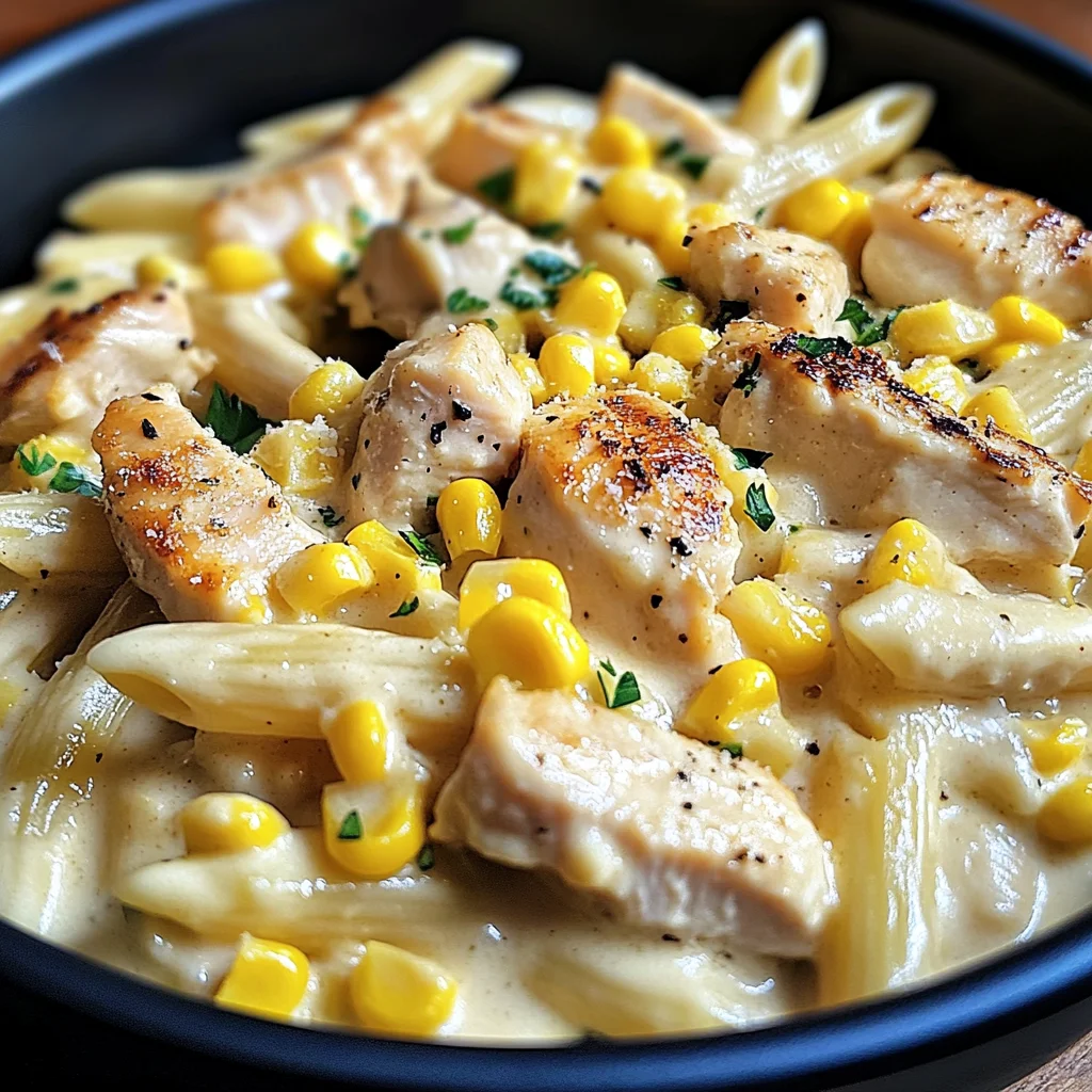 Creamy Chicken and Corn Pasta
