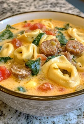 Creamy Sausage Tortellini Soup