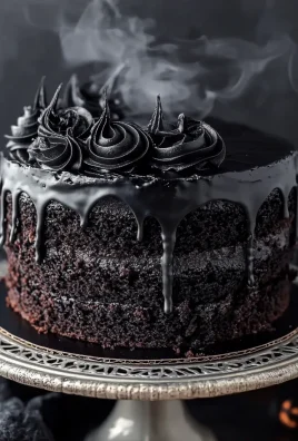Delicious Black Velvet Halloween Cake
