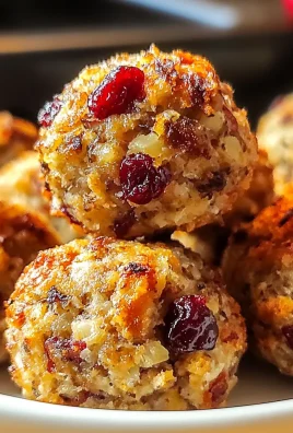 Delicious Cranberry & Turkey Stuffing Balls