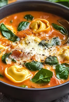 Delicious Parmesan Tomato Tortellini Soup
