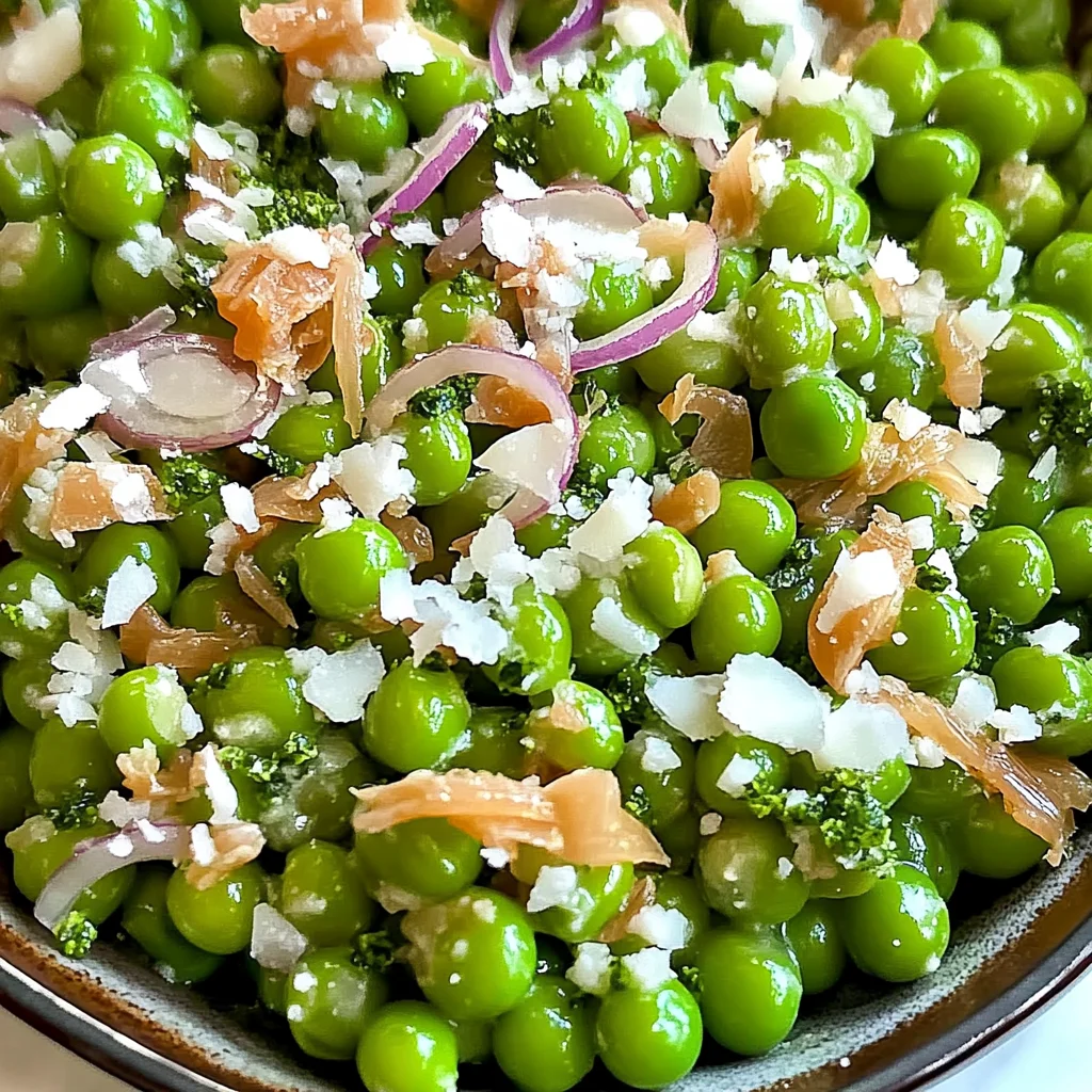 Delicious Thanksgiving Peas Side Dish with Parmesan and Shallots