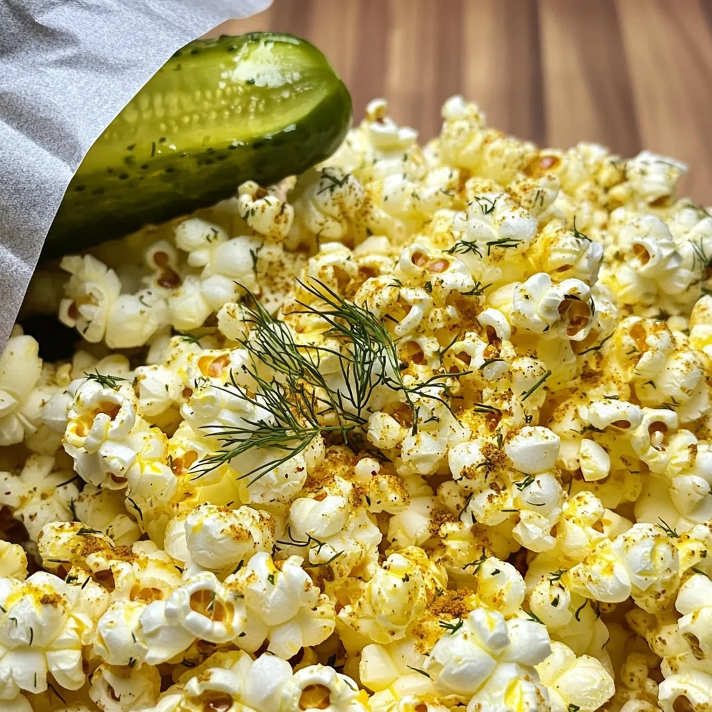 Dill Pickle Popcorn