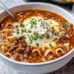 Easy Beef Lasagna Soup