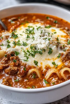 Easy Beef Lasagna Soup