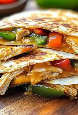 Easy Chicken Fajita Quesadilla