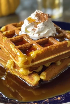 Easy Pumpkin Spice Waffles Made With Bisquick Pancake Mix