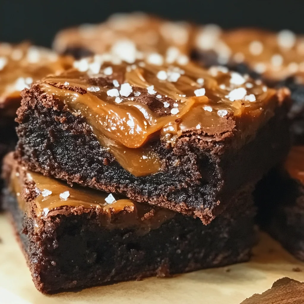 Easy Salted Caramel Brownies Recipe