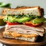 Easy Turkey Avocado Sandwich with Chipotle Mayo