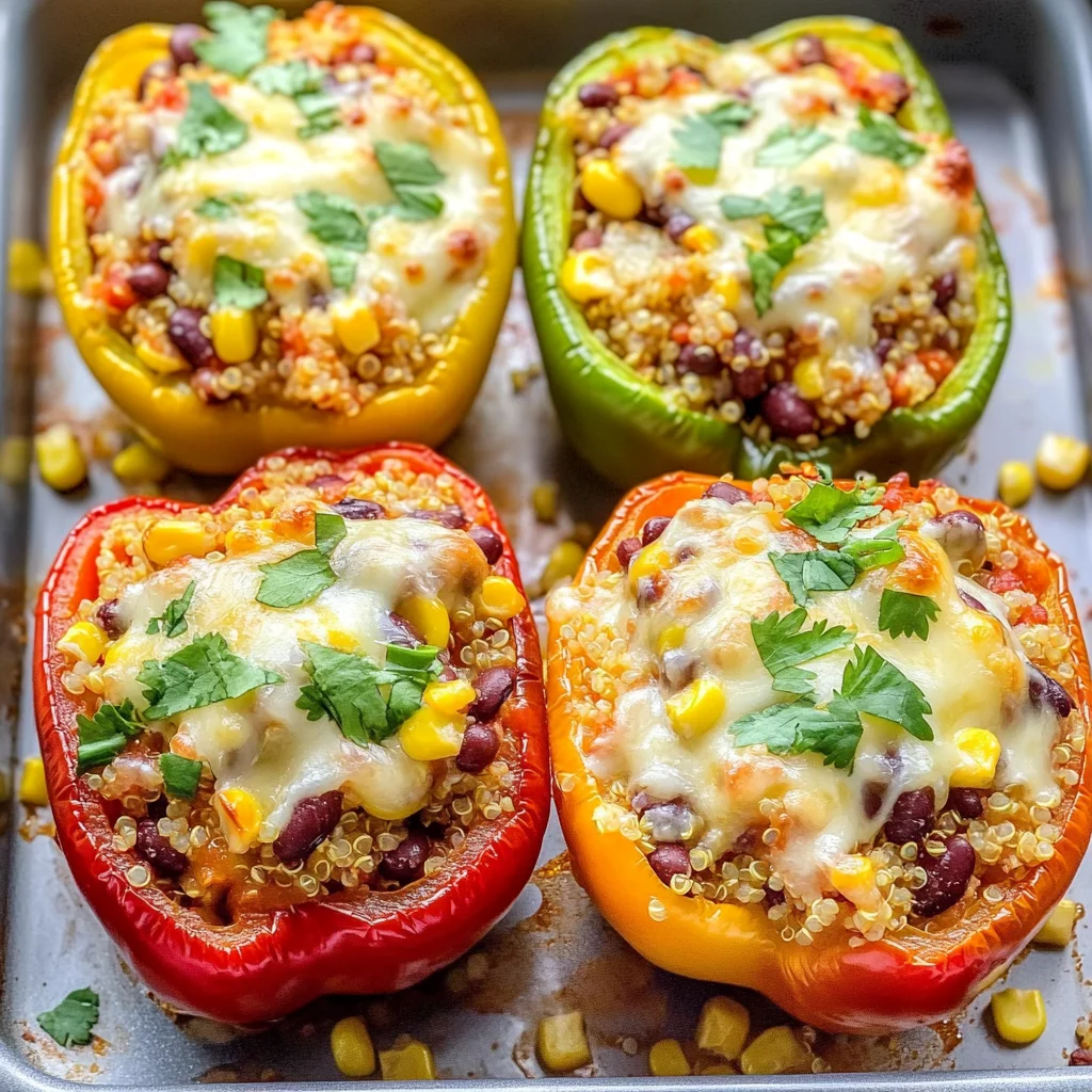 Easy Vegetarian Stuffed Peppers