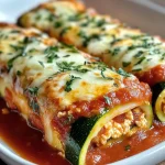 Easy Zucchini Lasagna Roll Ups (Low-Carb)