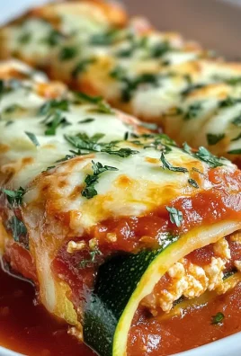 Easy Zucchini Lasagna Roll Ups (Low-Carb)