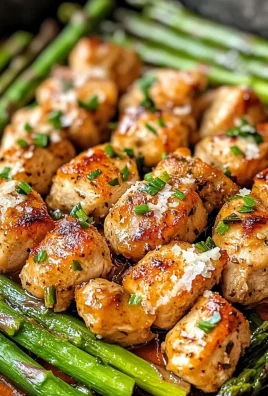 Garlic Butter Chicken Bites and Asparagus (30-Minutes)