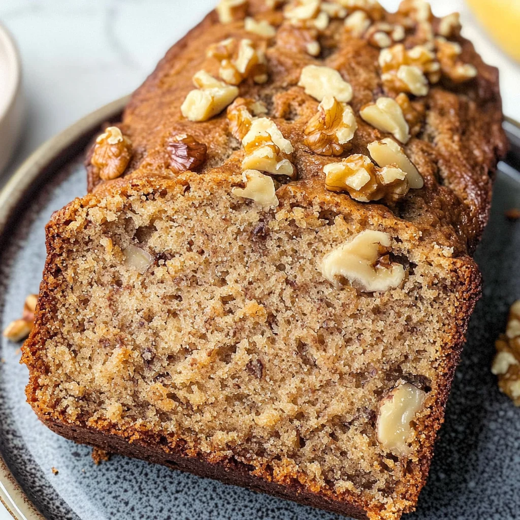 Greek Yogurt Banana Nut Bread