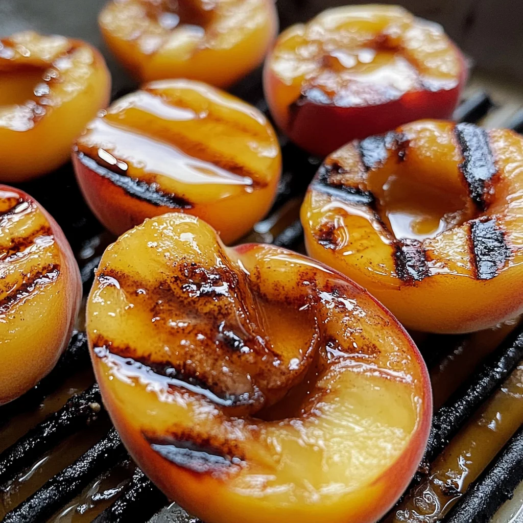 Grilled Peaches with Honey and Cinnamon