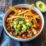 HEALTHY CHICKEN TORTILLA SOUP – EASY SLOW COOKER RECIPE