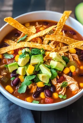 HEALTHY CHICKEN TORTILLA SOUP – EASY SLOW COOKER RECIPE