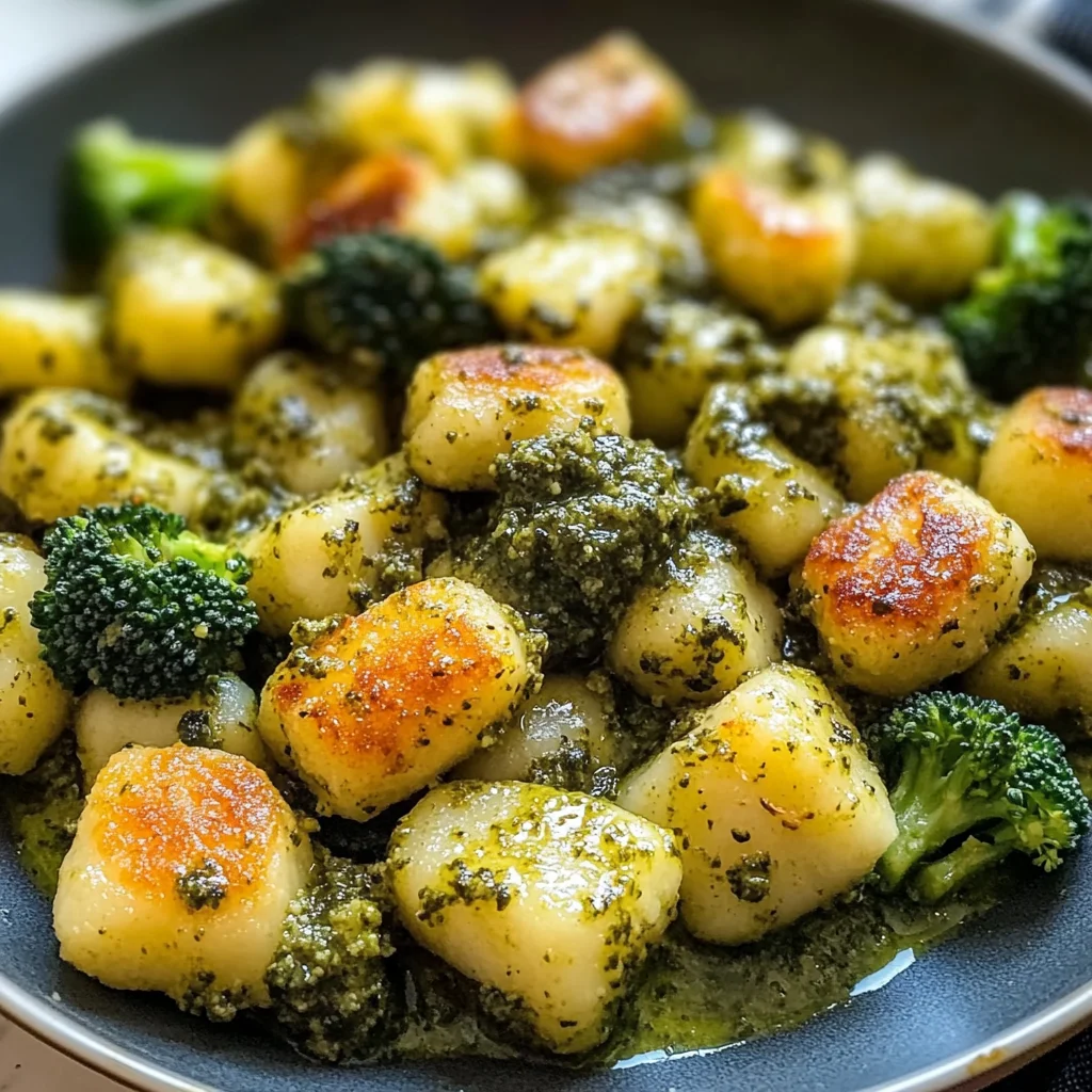 Healthy Cauliflower Gnocchi with Pesto (25-Minutes)