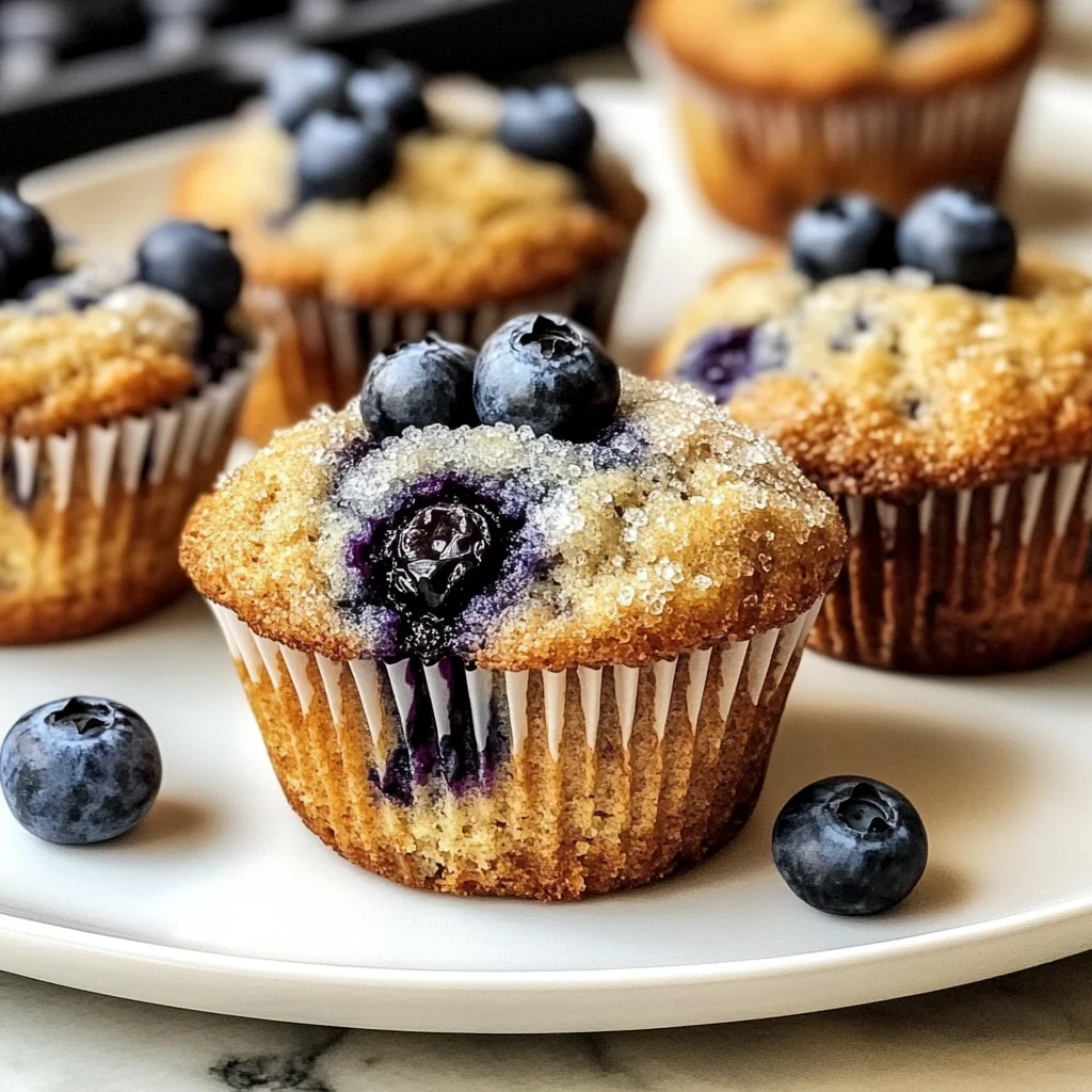 Healthy Greek Yogurt Blueberry Protein Muffins