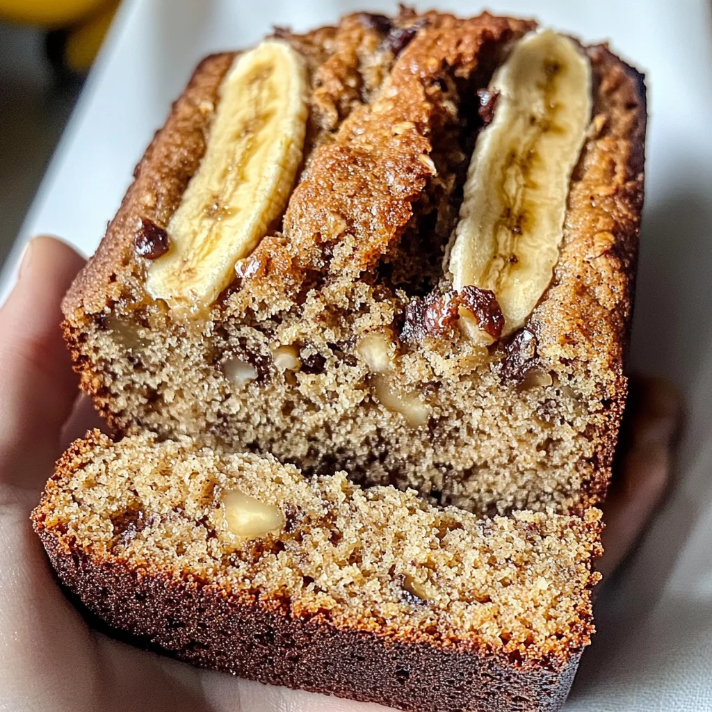 Healthy Oat Flour Banana Bread