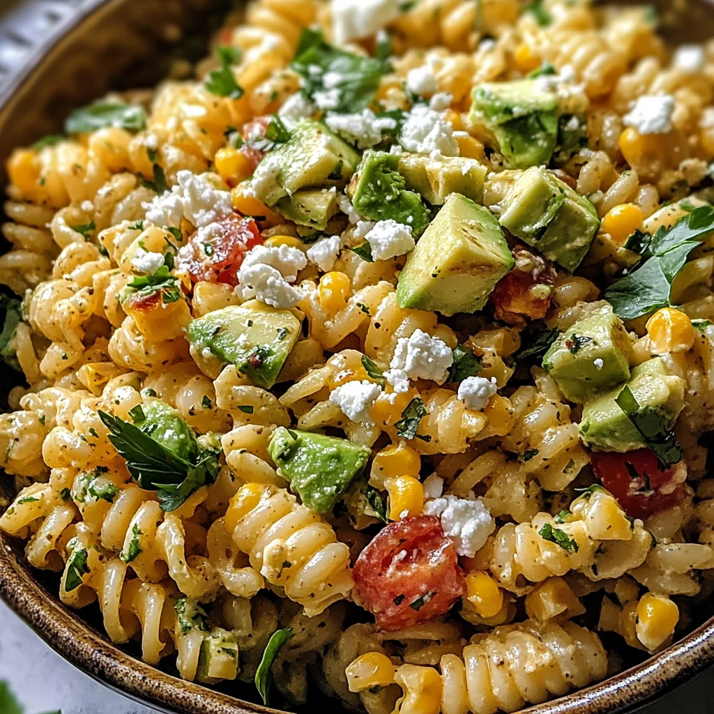 Healthy Street Corn Pasta Salad