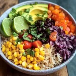 Healthy Veggie Burrito Bowl (Mexican Rice Bowl)