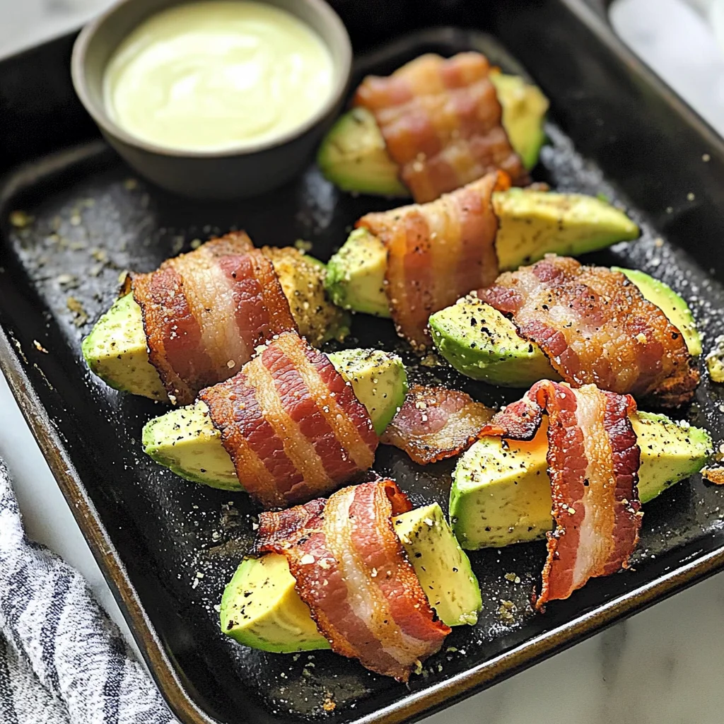 Keto Bacon Avocado Fries