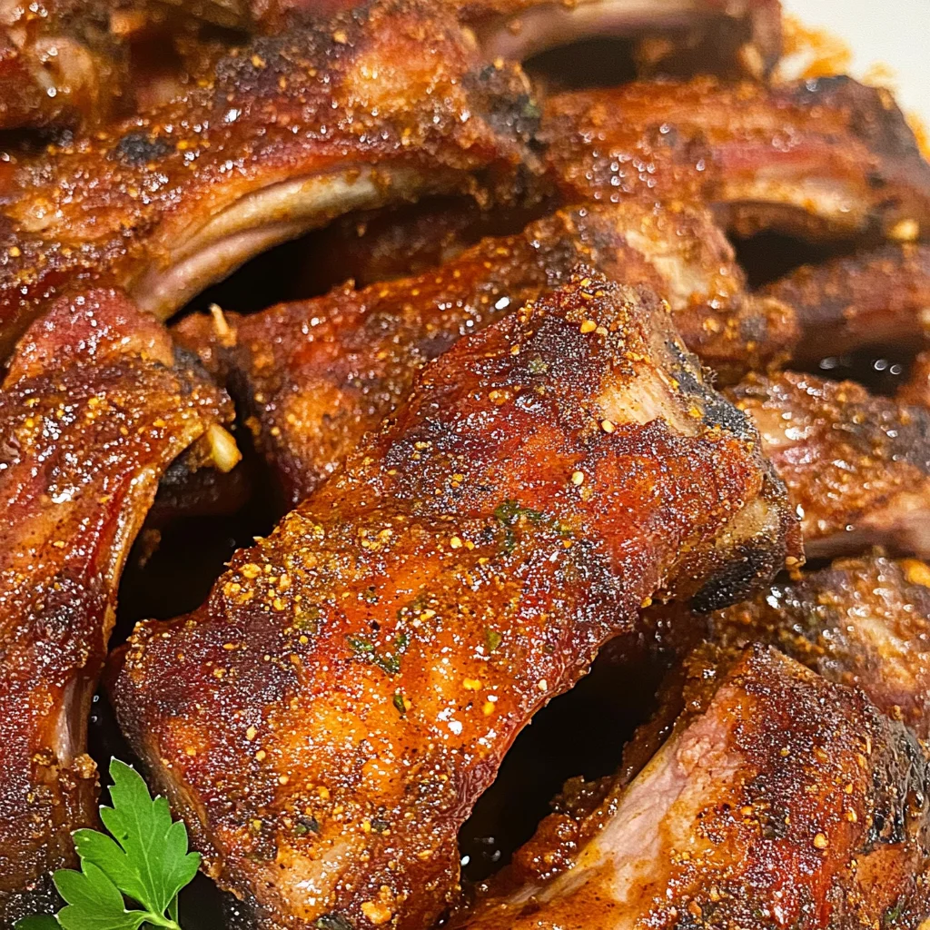 Keto Cajun Baked Pork Ribs
