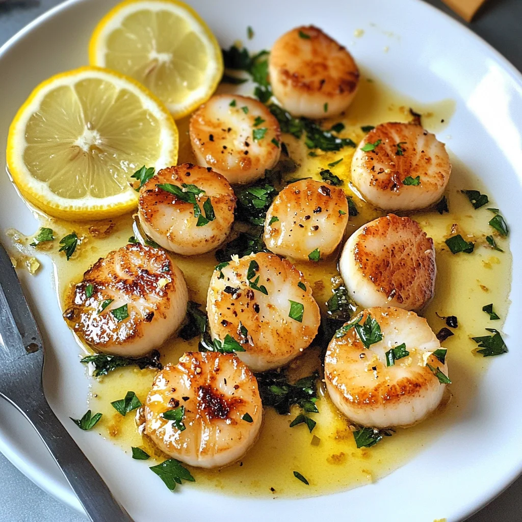 Keto Lemon Butter Scallops