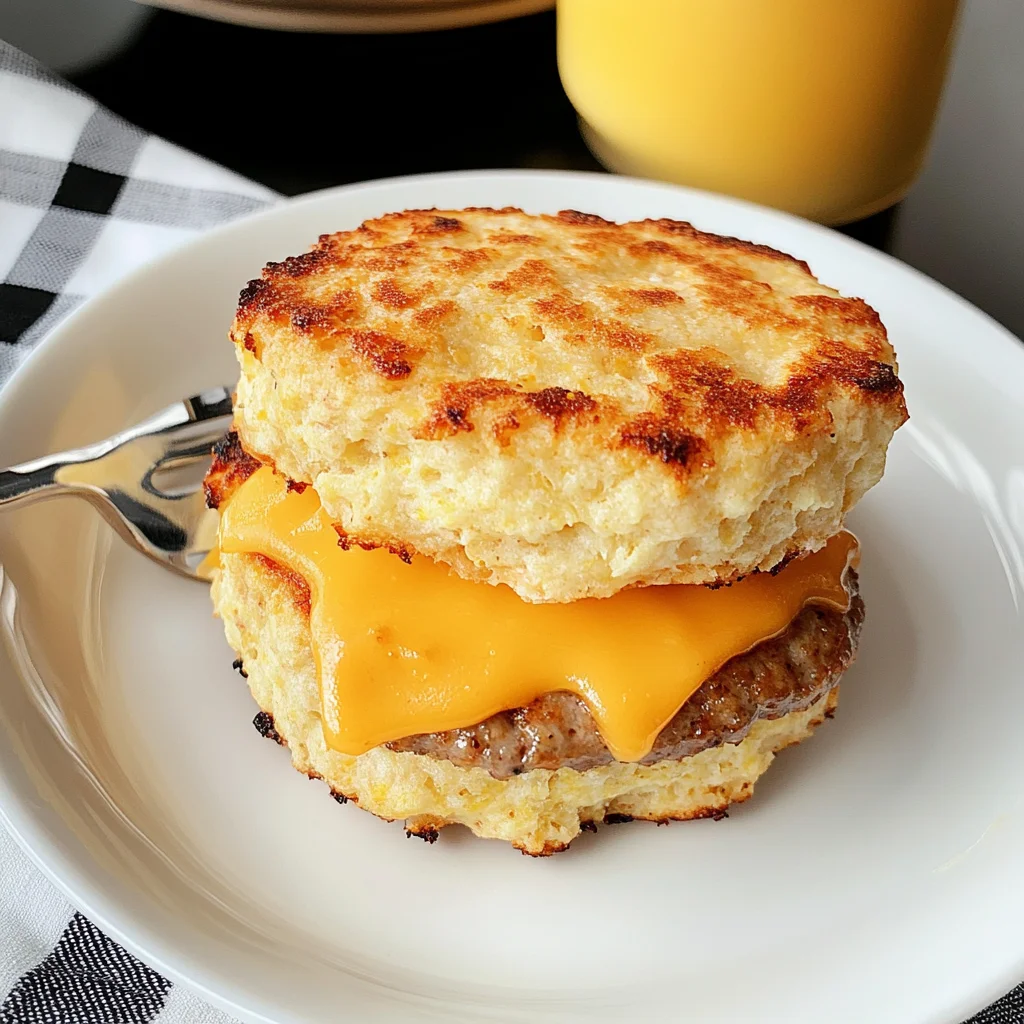 Keto Sausage Breakfast Sandwich