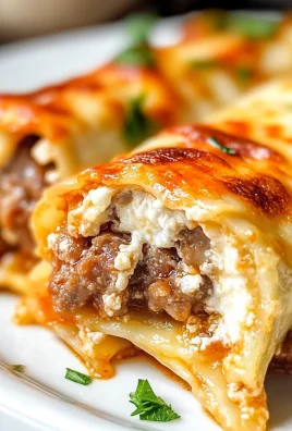 Keto Sausage Lasagna Roll Ups