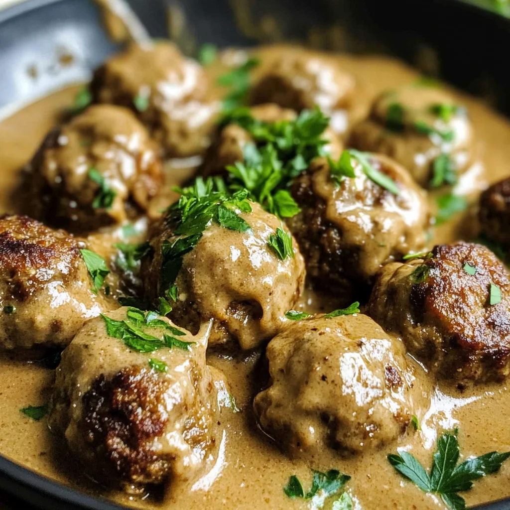 Keto Swedish Meatballs Recipe
