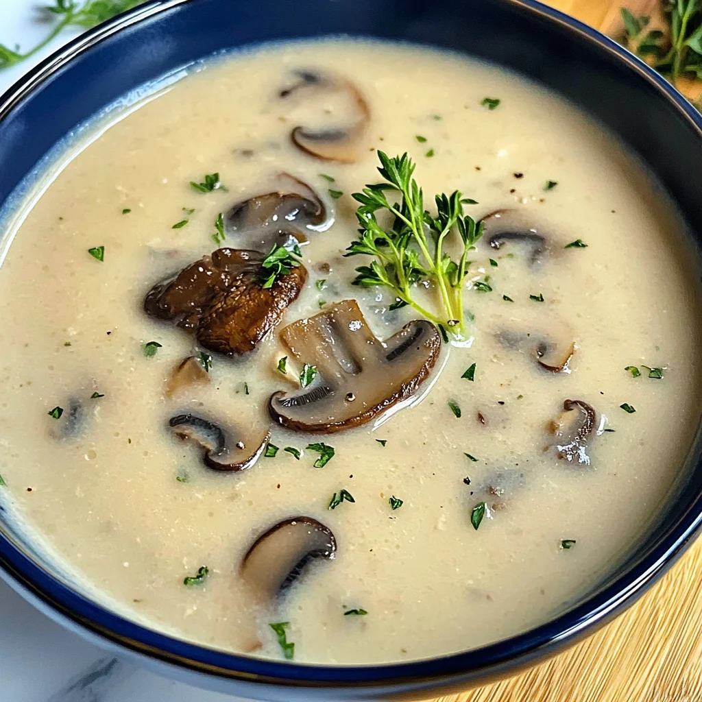 LOW CARB CREAMY MUSHROOM SOUP