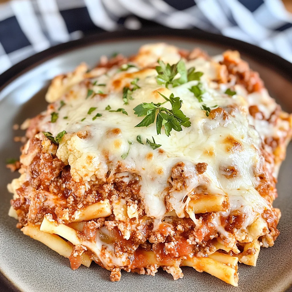 Low-Carb Cauliflower Ziti