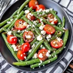 Low Carb Marinated Green Beans and Tomatoes