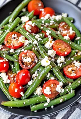 Low Carb Marinated Green Beans and Tomatoes