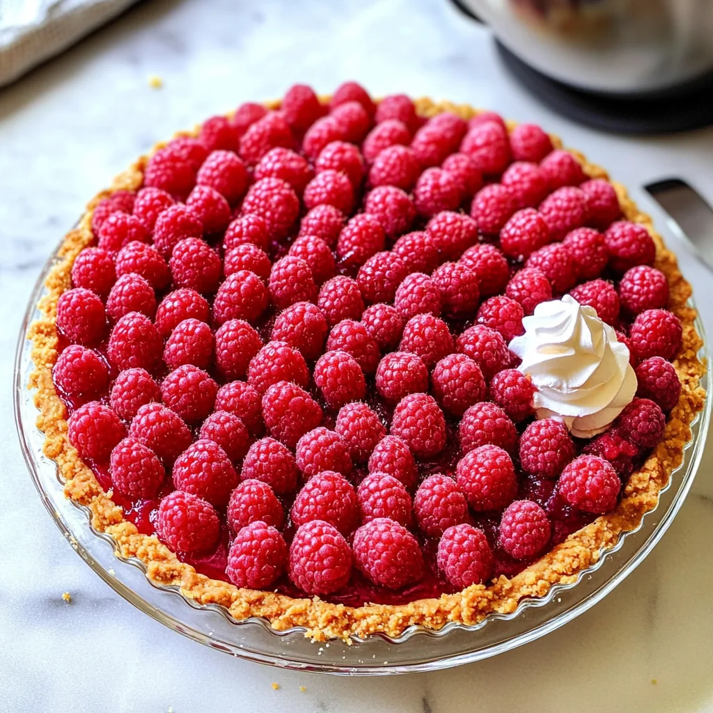 No Bake Raspberry Pie
