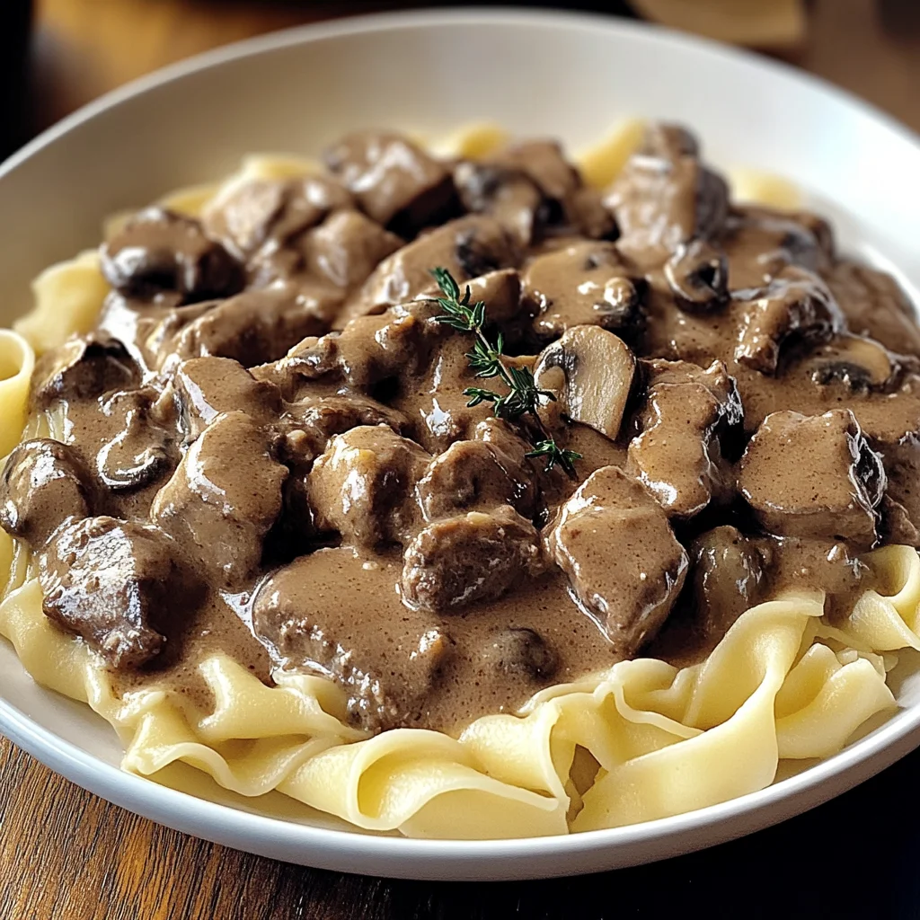 Old-Fashioned Beef Stroganoff