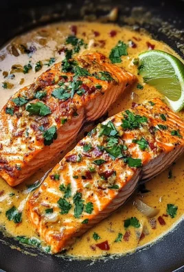 One-Pan Coconut Curry Salmon with Garlic Butter
