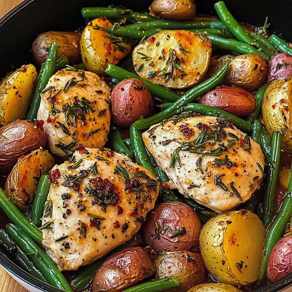 One Pan Garlic Herb Chicken and Veggies